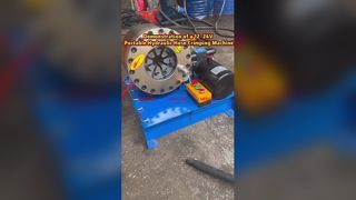 12 ～ 24V ポータブル油圧ホース圧着機のデモンストレーション